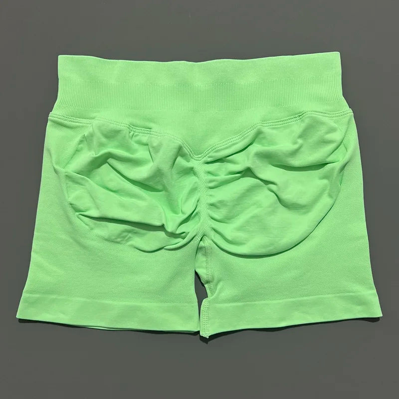 Women High Waist Fitness Shorts – Yoga, Gym, Running Sportswear