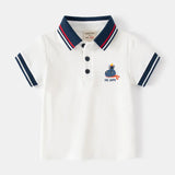 Fashion Kids Boys Polo Shirt – Luxury Stand Collar Summer Tee, Soft Breathable Cotton thumbnail 27