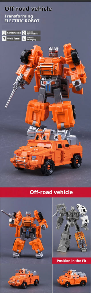 Transformation Toy Robot 6-in-1 Rescue Team Combined Alloy Robot – Birthday Gift