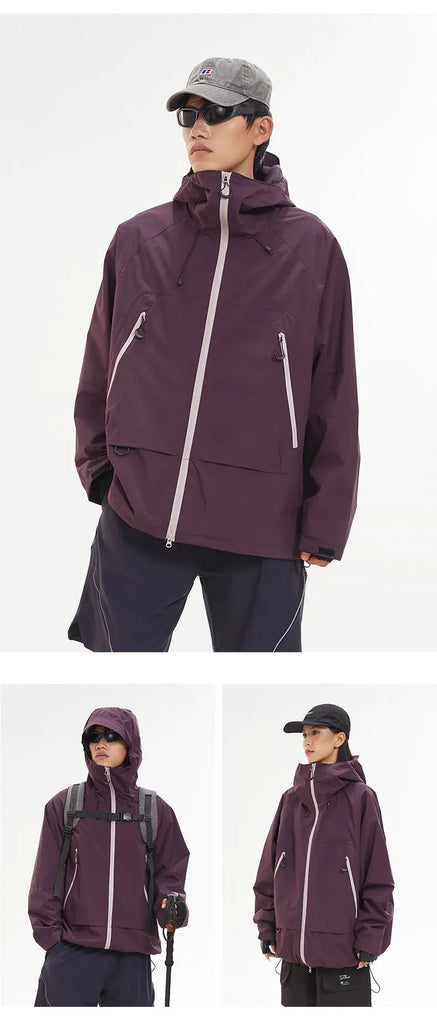 Unisex Waterproof Hiking Jacket – Premium Windproof Outdoor Sports Coat