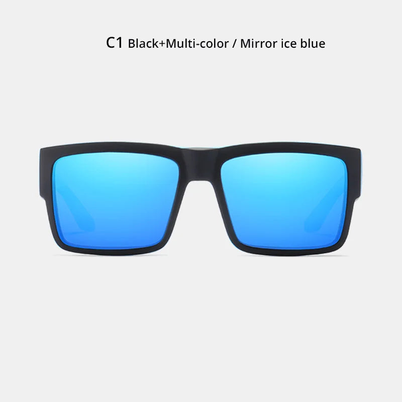 KDEAM Classic Square Polarized Sports Sunglasses UV400 Windproof Outdoor Fishing Driving Shades for Men KD093