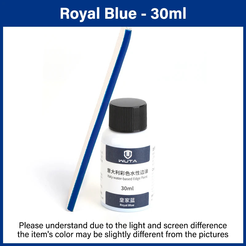 30ml Professional Leather Edge Paint – Italy Imported Water-Based Semi-Gloss Edge Oil, 22 Colors DIY Leather Finish