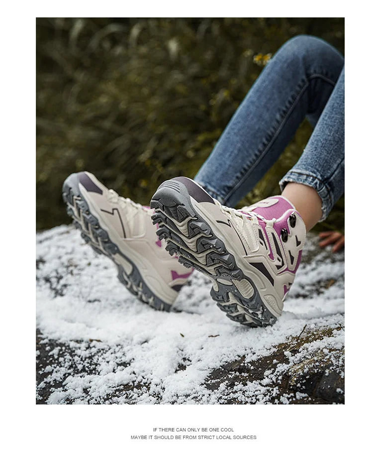 Winter Women’s Velvet Warm Hiking Shoes – Waterproof, Durable & Built for Adventure