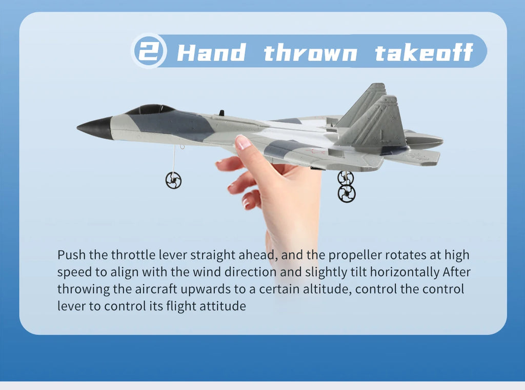 RC Foam Aircraft SU-35 Fighter Plane 2.4G Remote Control Glider for Kids and Adults