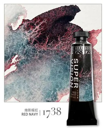 Super Vision 15ml Layered Mineral Watercolor Paint Tube – 15 Colors Master Grade Artist Water Colour