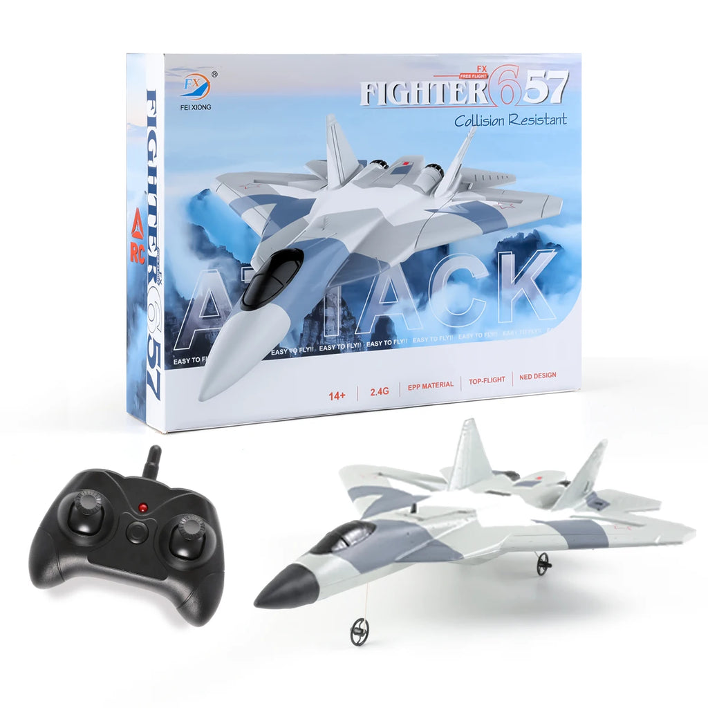 RC Foam Aircraft SU-35 Fighter Plane 2.4G Remote Control Glider for Kids and Adults