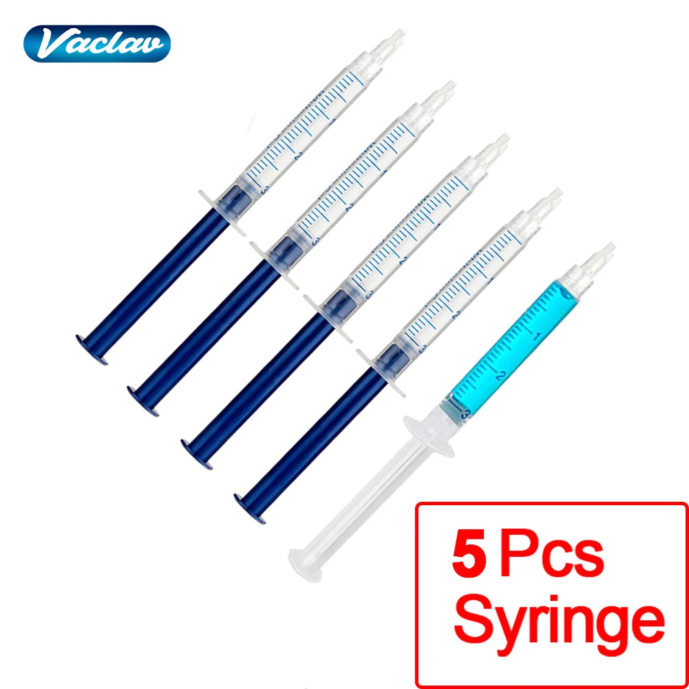 Vaclav V1703 Teeth Whitening Gel Kit with LED Light Lamp and Custom Trays