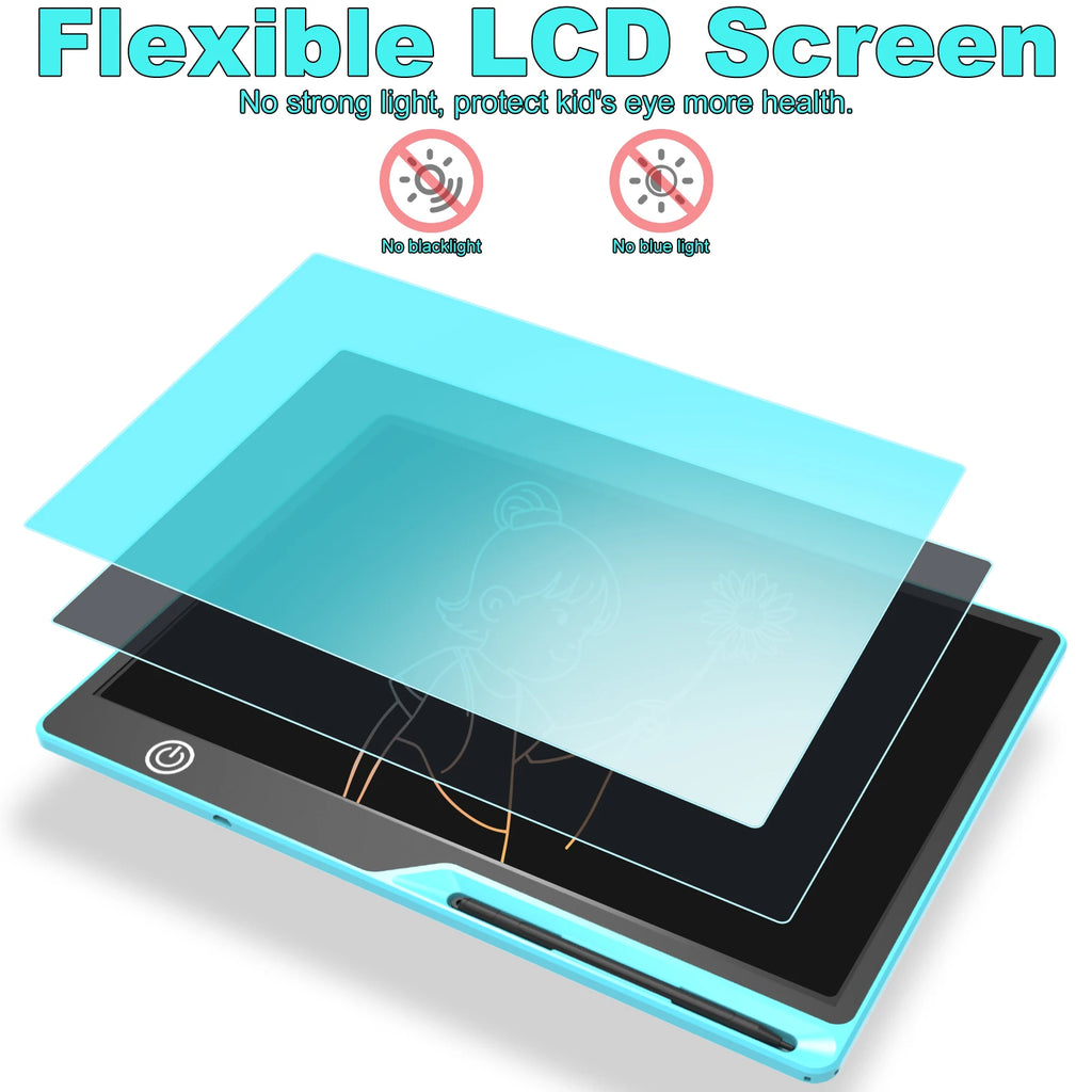16/20 Inch Rechargeable LCD Writing Tablet Erasable Multi-Color Drawing Board for Kids