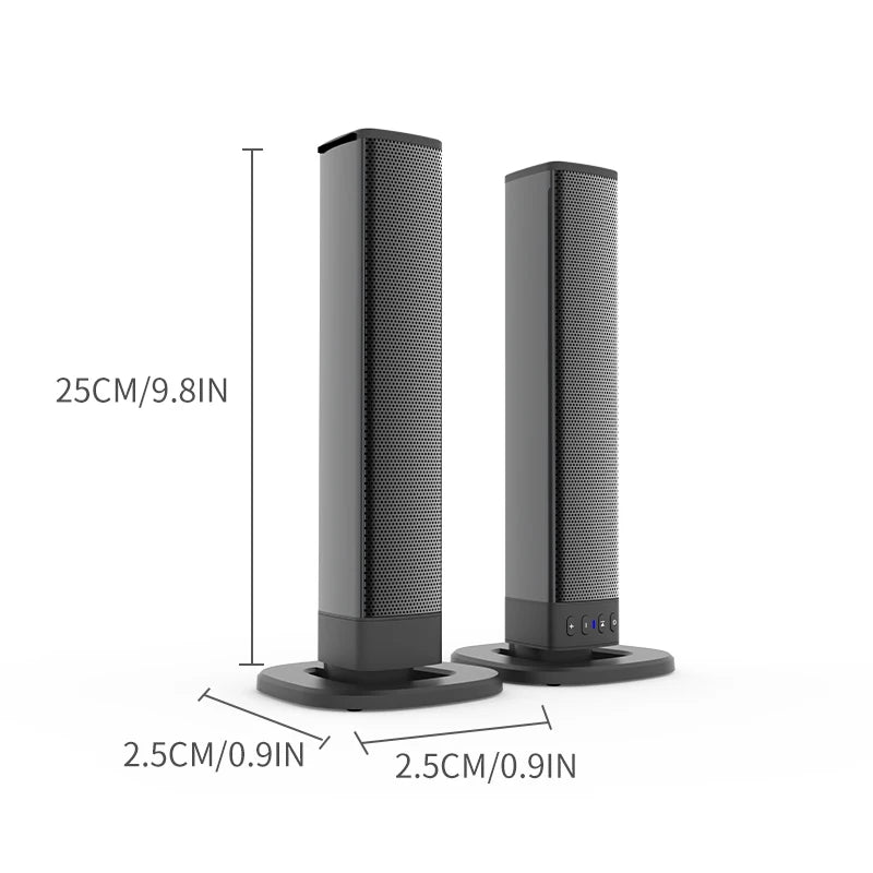Powerful Wireless Soundbar with Subwoofer – TV, PC & Home Theater Speaker