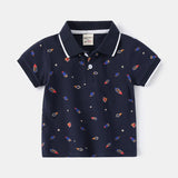 Fashion Kids Boys Polo Shirt – Luxury Stand Collar Summer Tee, Soft Breathable Cotton thumbnail 41