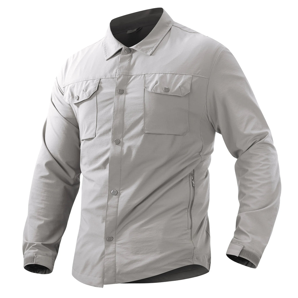 Lightweight Quick-Drying Tactical Shirt – Long Sleeve Outdoor Military Work Shirt
