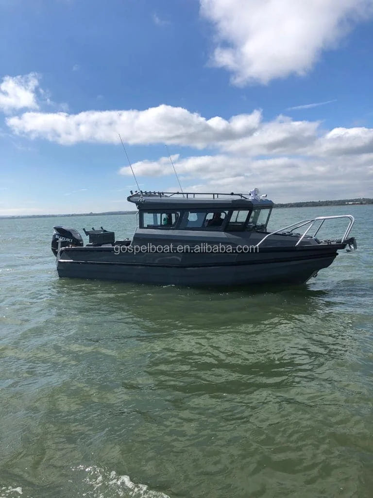 25ft / 7.5m Aluminum Easy Craft Fishing Boat – CE Certified, Outboard Ready, 8 Person Capacity