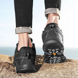 HIKEUP Men’s High-Quality Hiking Shoes – Durable Leather Climbing & Outdoor Walking Sneakers thumbnail 23