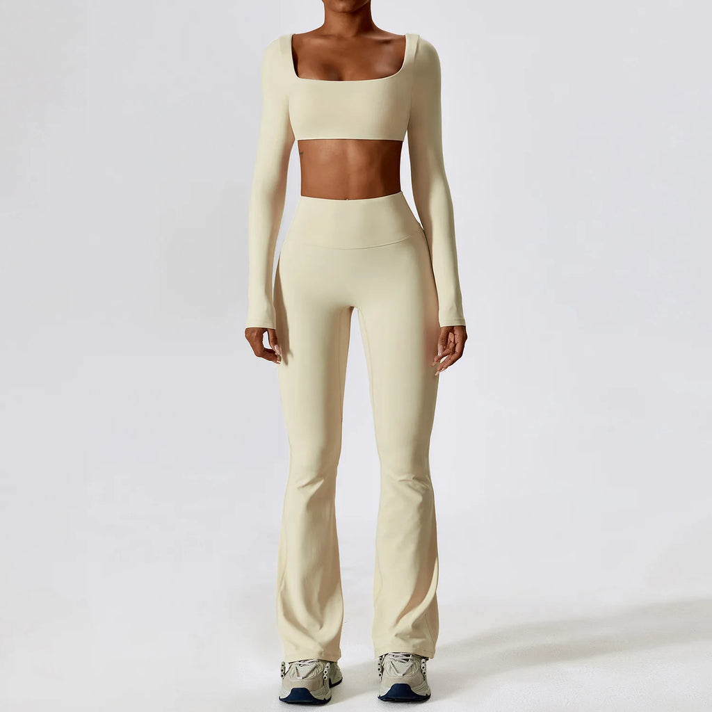 Seamless 2-Piece Women’s Yoga Set – Fitness Leggings & Sports Bra Workout Suit