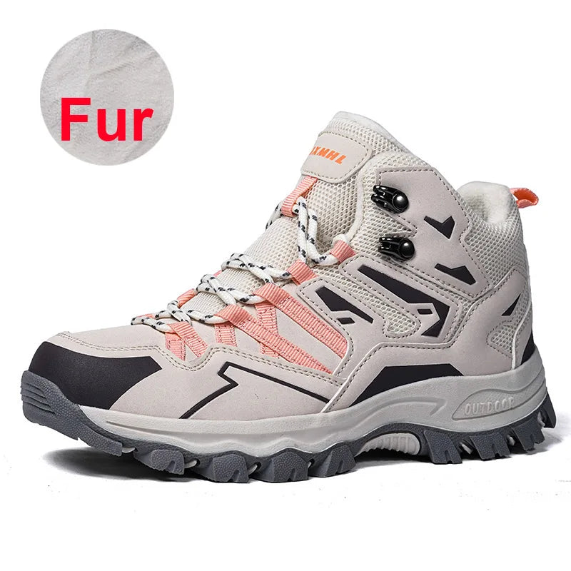 Winter Women’s Velvet Warm Hiking Shoes – Waterproof, Durable & Built for Adventure