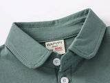 Fashion Kids Boys Polo Shirt – Luxury Stand Collar Summer Tee, Soft Breathable Cotton thumbnail 19