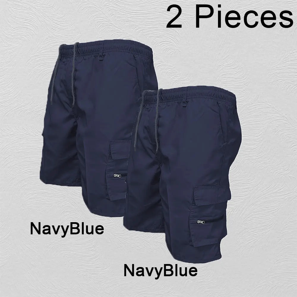 Men’s Casual Cargo Shorts with Big Pockets – Loose Fit Safari Style (Spring/Summer)