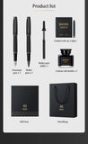 BAOKE T18/T19/T20 Black & Grey Fountain Pen Gift Set with Ink Bottle and 6 Cartridges – Stainless Steel Nib Metal Office Pen thumbnail 26