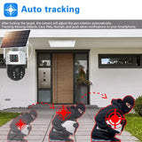 100% Wire-Free Solar PTZ Dual Lens 12.5" LCD Monitor 10CH WiFi NVR 8MP 4K Wireless Home Security Camera System thumbnail 5