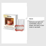 Comfortable Silicone Denture Kit Upper & Lower Set – Soft Fit Smiling False Teeth Liners Easy to Use thumbnail 5
