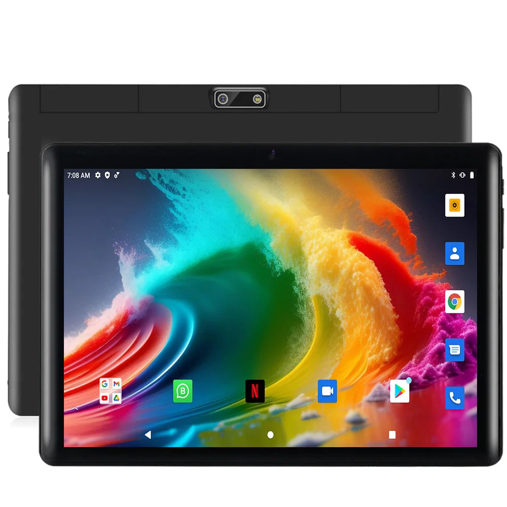 BDF 10.1 Inch Octa Core Tablet 4GB RAM 64GB ROM Dual SIM 3G Android 11 WiFi Bluetooth IPS Display
