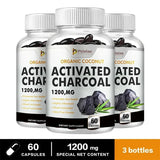 Activated Charcoal Capsules for Gut Health, Bloating and Gas Relief – Digestive Detox and Colon Cleanse Supplement – 30/60/120 Capsules thumbnail 14