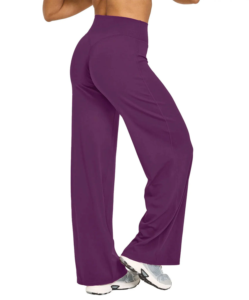 NCLAGEN Women's Sport Trousers – Straight-Leg Ultra Soft Yoga & Running Pants