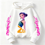 New Fashion Kpop Devil Hunter ZOEY Hoodie for Children – Cute Harajuku Unisex Sportswear thumbnail 4