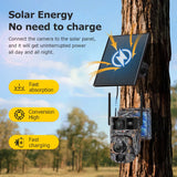 LS VISION Dual Lens Solar Security Camera – 4K WiFi/4G Wireless Outdoor Camera with Auto Tracking, 60X Zoom & Night Vision thumbnail 4