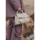 Women’s Pleated Faux Leather Handbag – Luxurious Texture Shell Shoulder Bag thumbnail 7