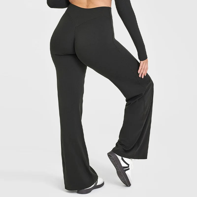 NCLAGEN Women's Sport Trousers – Straight-Leg Ultra Soft Yoga & Running Pants