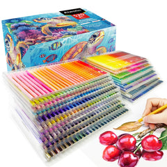 520 Premium Oil-Based Colored Pencils for Adults – Soft Lead, Vibrant Colors, Artist Set in Gift Box