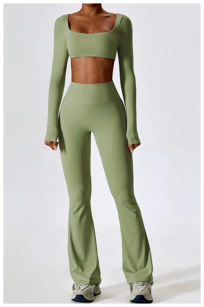 Seamless 2-Piece Women’s Yoga Set – Fitness Leggings & Sports Bra Workout Suit