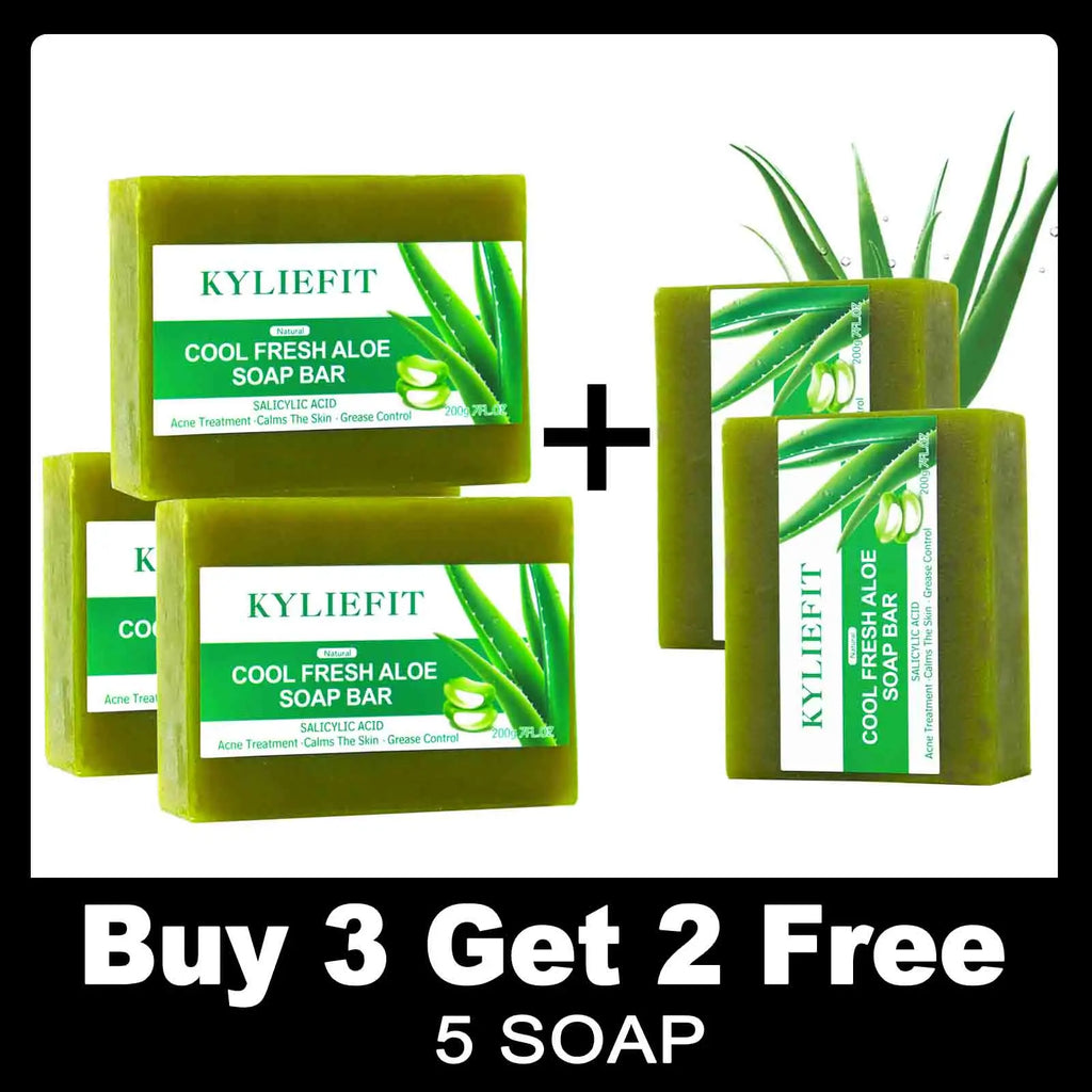 Aloe Brightening Soap Bar 200g – Dark Spot Removal, Acne Control & Oil Balancing for Face and Body