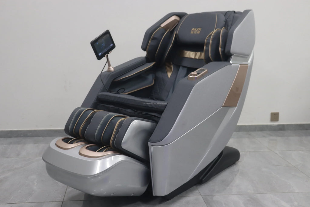 Luxury 4D Zero Gravity Full Body Massage Chair with SL Track, Heating & Bluetooth