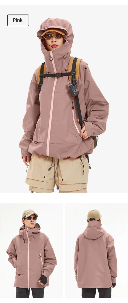 Unisex Waterproof Hiking Jacket – Premium Windproof Outdoor Sports Coat