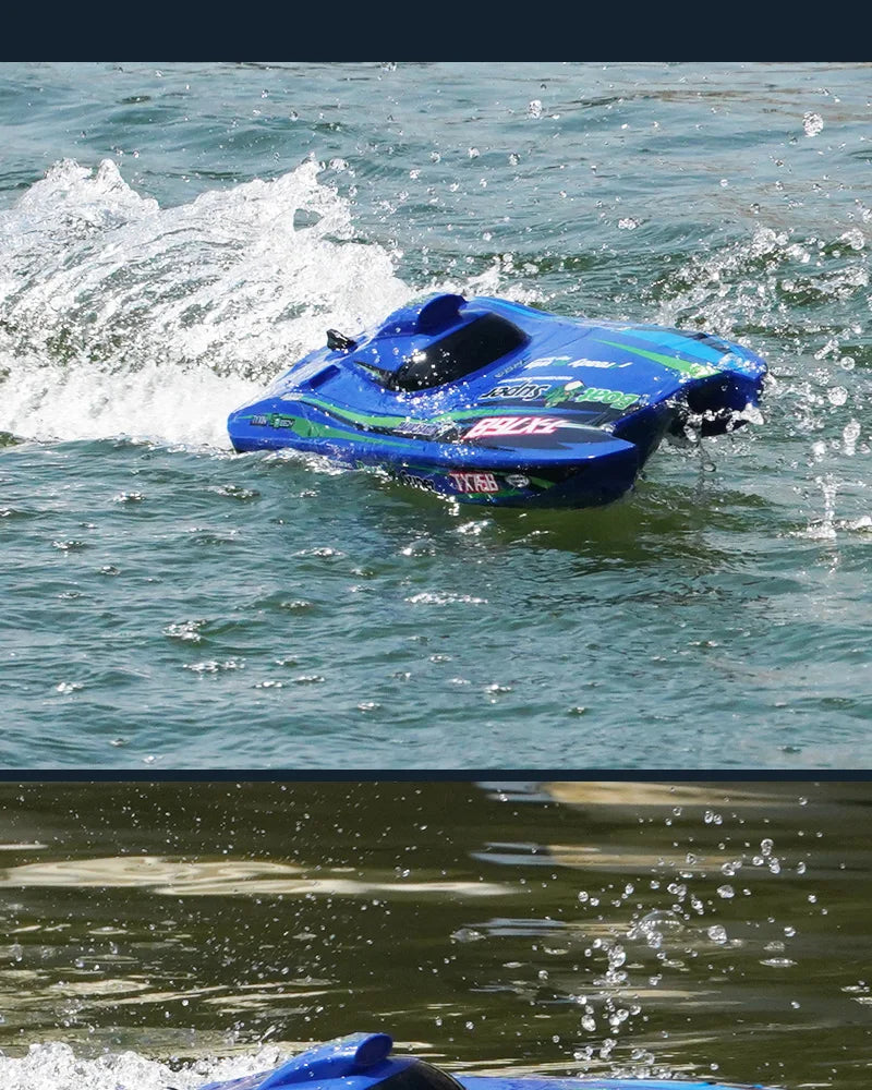 TX768 RC Speedboat 2.4G Brushless High-Speed Remote Control Boat for Kids & Adults – 30+ km/h