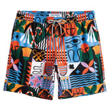 Men's 3D Shark Print Swim Shorts – Beach Board Shorts for Men & Kids thumbnail 6