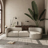 European Minimalist Luxury Living Room Sofa - Comfortable L-Shaped Velvet Sectional for Small Apartments thumbnail 2