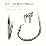 160pcs Stainless Steel Circle Hook Set – 2X Strong Offset Octopus Hooks for Sport Fishing | Corrosion-Resistant & Ultra-Sharp thumbnail 5