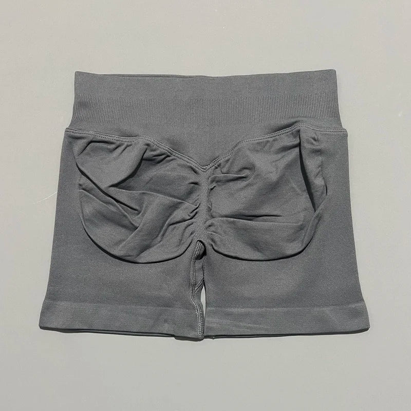 Women High Waist Fitness Shorts – Yoga, Gym, Running Sportswear