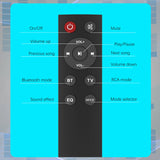 TV Car Sound Bar – Wired & Wireless Bluetooth Home Surround SoundBar for PC, Theater, TV, and Computer thumbnail 20
