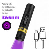 365nm Mini UV LED Blacklight Flashlight USB Rechargeable – Nail Lamp, Pet Stain, Money & Scorpion Detector thumbnail 7