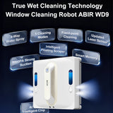 ABIR WD9 Robot Window Vacuum Cleaner 9000PA with 4-Way Water Spray & Laser Sensor thumbnail 2