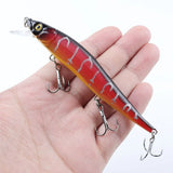 FFLYBG 11.5cm/14g Artificial Bionic Minnow Fishing Lure – Hard Bait with 3D Eyes, Treble Hooks & Realistic Swim Action (5/10 Pcs Set) thumbnail 10