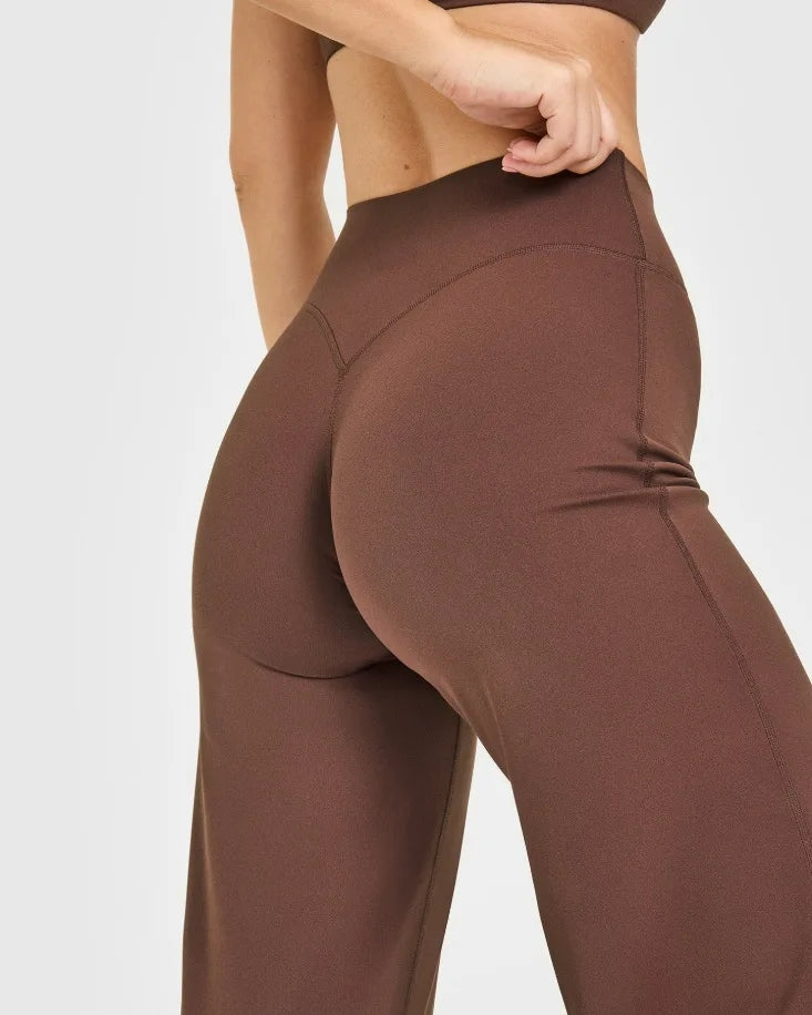 Straight Leg Ultra-Soft Butter Fabric Yoga Pants for Women – Mid-Waist Sports Leggings