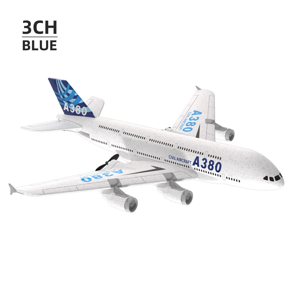 A380 Airbus RC Airplane – 2.4GHz Foam Fixed Wing RC Plane Easy Fly RTF Model