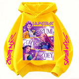 Huntrix KPop Demon Hunters Kids Hoodie Sweatshirt Princess Style Pullover 3–12 Years thumbnail 2