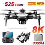 S2S Mini Drone 8K HD Camera with Obstacle Avoidance, Brushless Motor, Foldable RC Quadcopter for Kids thumbnail 1