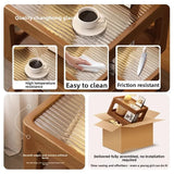 Solid Wood Bedside Table with Storage – Modern Minimalist Bedroom Side Table thumbnail 3